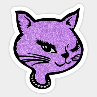 Winking Cat (vers. D) Sticker